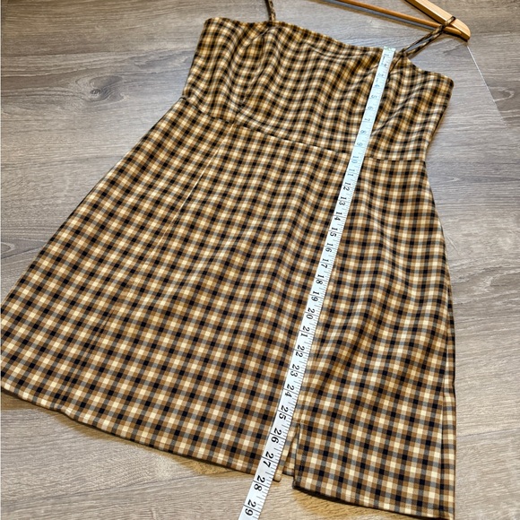 BP. Plaid Brown Dress- Size M - Picture 3 of 11
